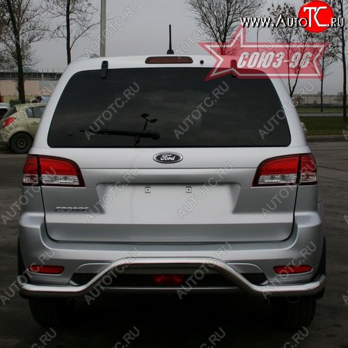 11 924 р. Защита заднего бампера Souz-96 (d60) Ford Escape 2 (2008-2012)  с доставкой в г. Майкоп