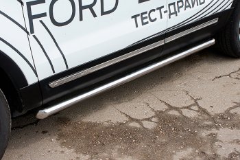 Защита порогов Slitkoff (d76 мм) Ford Explorer  U502 (2015-2018) 1-ый рестайлинг, 5 дв.