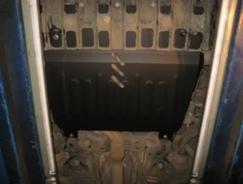 4 849 р. Защита картера двигателя и КПП (V-3,5, 249 л.с.) Alfeco Ford Explorer U502 дорестайлинг (2010-2016) (Сталь 2 мм)  с доставкой в г. Майкоп. Увеличить фотографию 2