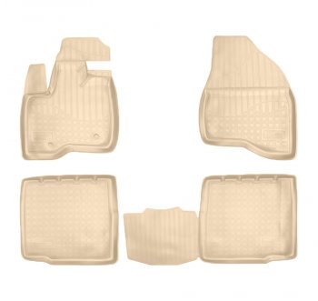Коврики салона Norplast Unidec (5 мест) Ford Explorer  U502 (2010-2018) дорестайлинг, 1-ый рестайлинг, 5 дв. (Цвет: бежевый)