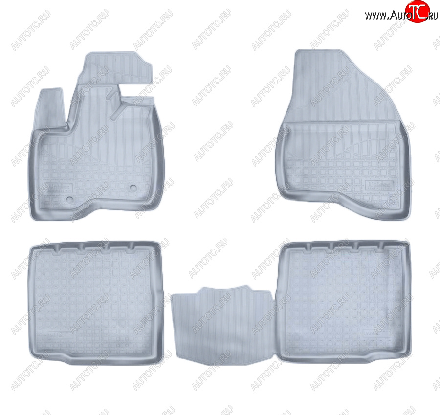 3 199 р. Коврики салона Norplast Unidec (5 мест)  Ford Explorer  U502 (2010-2018) дорестайлинг, 1-ый рестайлинг, 5 дв. (Цвет: серый)  с доставкой в г. Майкоп
