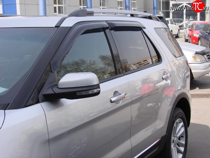 3 399 р. Дефлекторы окон (ветровики) Novline 4 шт. Ford Explorer U502 дорестайлинг (2010-2016)  с доставкой в г. Майкоп