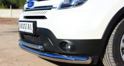 15 449 р. Защита переднего бампера (2 трубыØ76 и 75х42 мм, нержавейка) Russtal Ford Explorer U502 дорестайлинг (2010-2016)  с доставкой в г. Майкоп. Увеличить фотографию 3