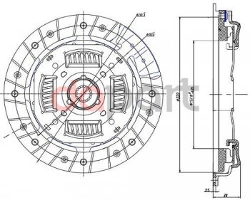 Комплект сцепления SAT (1,6) Ford Fusion 1 хэтчбэк дорестайлинг (2002-2005)