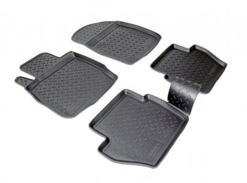 Комплект ковриков в салон Norplast Unidec Ford Fiesta  6 (2008-2012) хэтчбэк 5 дв. дорестайлинг (Цвет: черный)