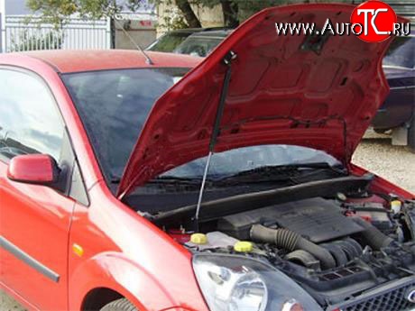 2 969 р. Упор капота Sport Ford Fiesta 5 хэтчбэк 5 дв. дорестайлинг (2001-2005) (с кронштейном)  с доставкой в г. Майкоп