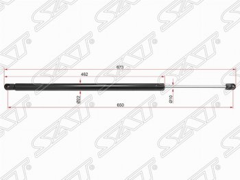 Газовый упор крышки багажника SAT Ford Fiesta  5 (2001-2008) хэтчбэк 5 дв. дорестайлинг, хэтчбэк 5 дв. рестайлинг