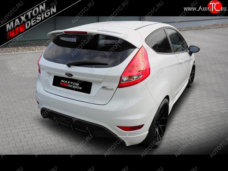 21 149 р. Накладка на задний бампер Maxton Ford Fiesta 6 хэтчбэк 5 дв. дорестайлинг (2008-2012)  с доставкой в г. Майкоп