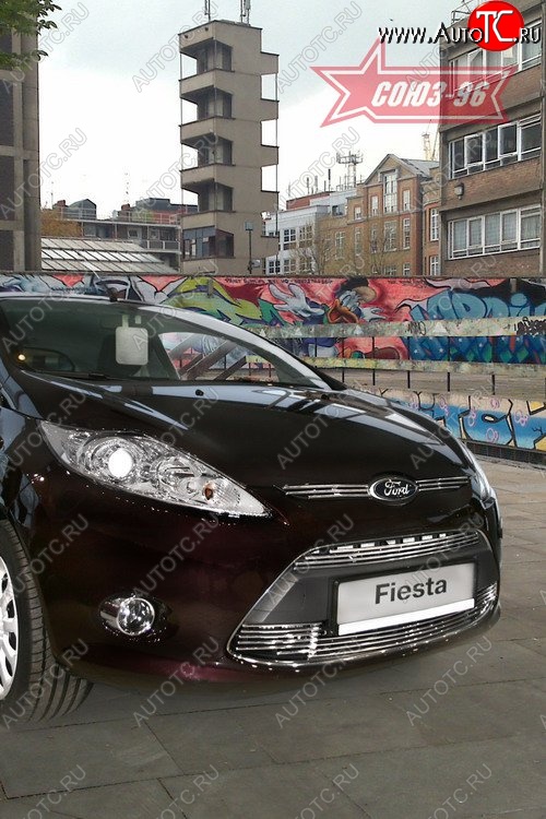5 399 р. Декоративные элементы воздухозаборников Souz-96 (d8) Ford Fiesta 6 хэтчбэк 3 дв. дорестайлинг (2008-2013)  с доставкой в г. Майкоп