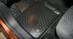 2 259 р. Коврики в салон Element Ford Fiesta 6 седан рестайлинг (2012-2019) (Чёрные)  с доставкой в г. Майкоп. Увеличить фотографию 2