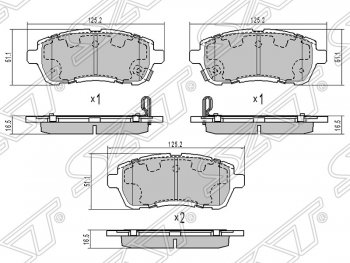Колодки тормозные SAT (передние) Mazda Demio 3 DE дорестайлинг (2007-2011)