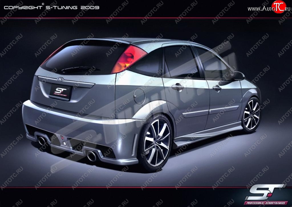 28 999 р. Задний бампер ST3 Ford Focus 1 хэтчбэк 5 дв. дорестайлинг (1998-2002)  с доставкой в г. Майкоп