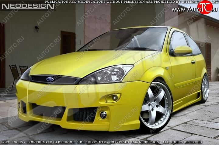 28 999 р. Передний бампер EVO 3 Ford Focus 1 хэтчбэк 3 дв. дорестайлинг (1998-2002)  с доставкой в г. Майкоп