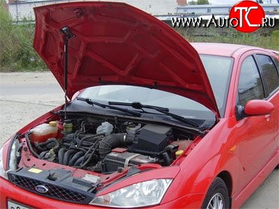 2 969 р. Упор капота Sport Ford Focus 3 седан рестайлинг (2014-2019)  с доставкой в г. Майкоп