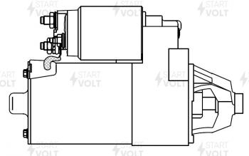 10 199 р. Стартер (V-1.8L/2.0L, 1,4кВт) STARTVOLT Ford Mondeo Mk2,BFP  седан (1996-2000)  с доставкой в г. Майкоп. Увеличить фотографию 6