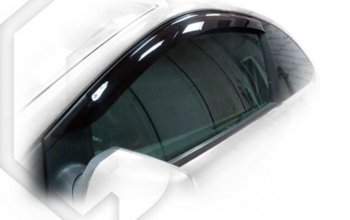 Дефлектора окон CA-Plastiс Ford Focus 2 хэтчбэк 3 дв. рестайлинг (2007-2011) (Classic полупрозрачный, Без хром.молдинга)