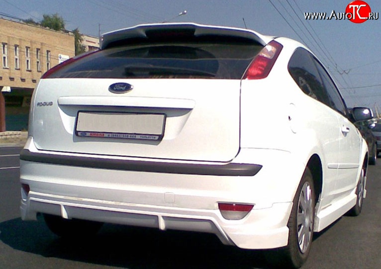 5 649 р. Накладка M-VRS на задний бампер Ford Focus 2 хэтчбэк 5 дв. дорестайлинг (2004-2008) (Неокрашенная)  с доставкой в г. Майкоп