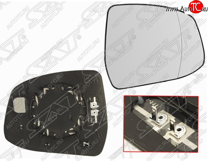 529 р. Правое полотно зеркала SAT (асферическое, с обогревом) Ford Mondeo Mk4,DG дорестайлинг, универсал (2007-2010)  с доставкой в г. Майкоп