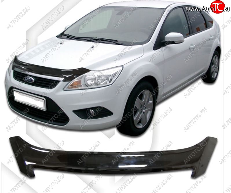 2 099 р. Дефлектор капота CA-Plastiс Ford Focus 2 хэтчбэк 5 дв. рестайлинг (2007-2011) (Classic черный, Без надписи) с доставкой в г. Майкоп Увеличить фотографию 1 2 099 р. Дефлектор капота CA-Plastiс Ford Focus 2 хэтчбэк 5 дв. рестайлинг (2007-2011) (Classic черный, Без надписи) с доставкой в г. Майкоп