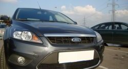 1 399 р. Сетка на бампер Russtal (черная) Ford Focus 2 хэтчбэк 3 дв. рестайлинг (2007-2011)  с доставкой в г. Майкоп. Увеличить фотографию 5