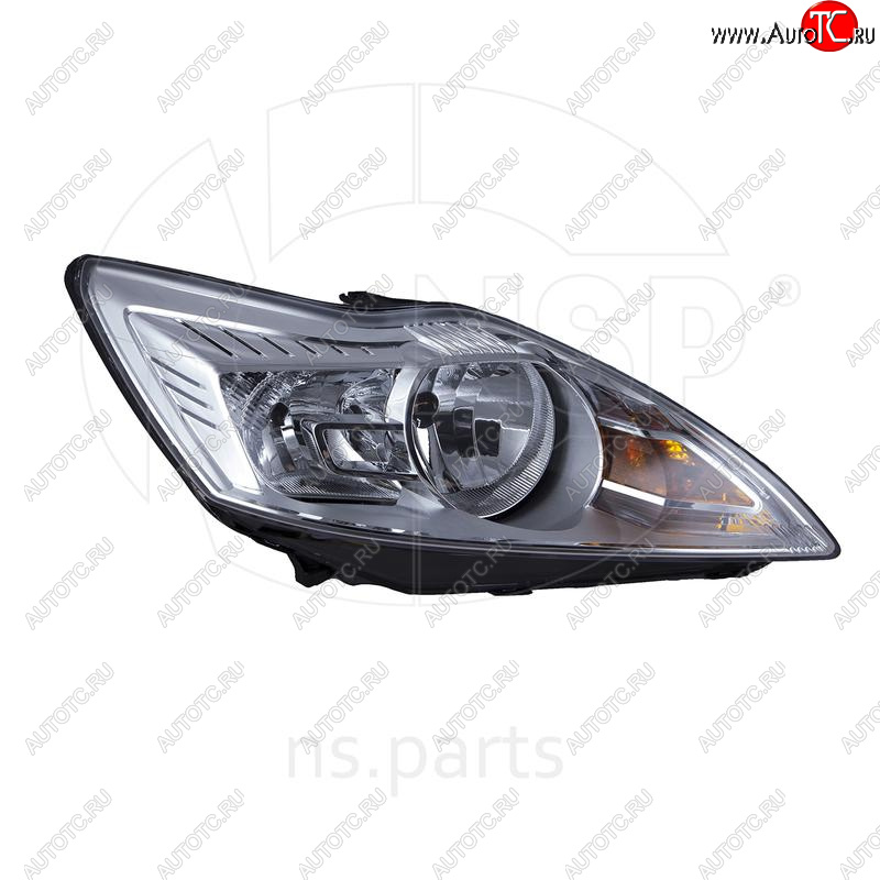 4 649 р. Фара правая NSP (хром) Ford Focus 2 седан рестайлинг (2007-2011)  с доставкой в г. Майкоп