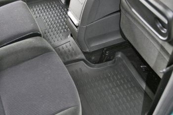 2 199 р. Коврики в салон (полиуретан) Element Ford Focus 2 хэтчбэк 3 дв. рестайлинг (2007-2011)  с доставкой в г. Майкоп. Увеличить фотографию 3