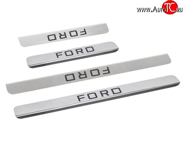 699 р. Накладки на порожки автомобиля M-VRS (нанесение надписи методом окраски) Ford Focus 3 седан дорестайлинг (2011-2015)  с доставкой в г. Майкоп