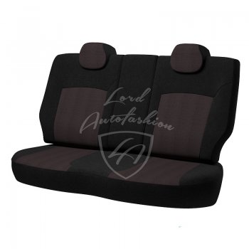 6 749 р. Чехлы для сидений (GhiaTitanium) Lord Autofashion Дублин (жаккард) Ford Focus 2 хэтчбэк 3 дв. дорестайлинг (2004-2007) (Черный, вставка Ёж Красный)  с доставкой в г. Майкоп. Увеличить фотографию 2