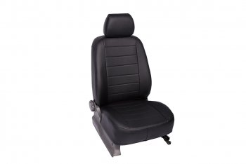 Чехлы Seintex (экокожа, 40/60, кроме комплектации Sport) Ford Focus  2 (2004-2011)  седан дорестайлинг, универсал дорестайлинг, хэтчбэк 3 дв. дорестайлинг, хэтчбэк 5 дв. дорестайлинг, седан рестайлинг, универсал рестайлинг, хэтчбэк 3 дв. рестайлинг, хэтчбэк 5 дв. рестайлинг (черный)