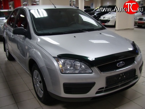 3 689 р. Дефлектор капота NovLine Ford Focus 2  седан дорестайлинг (2004-2008)  с доставкой в г. Майкоп