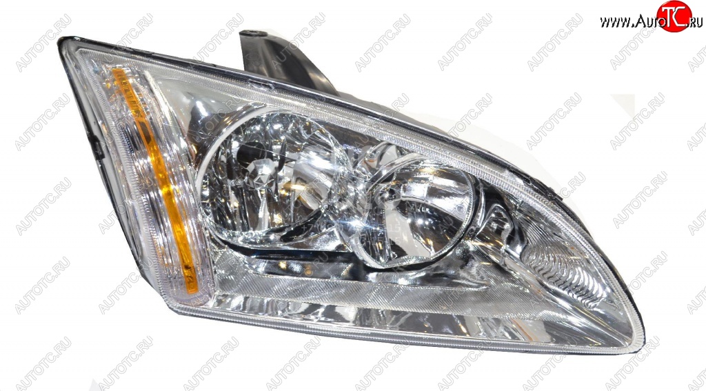 2 499 р. Фара BRIGHTROAD (под эл. корректор, хром, правая) Ford Focus 2 универсал дорестайлинг (2004-2008)  с доставкой в г. Майкоп