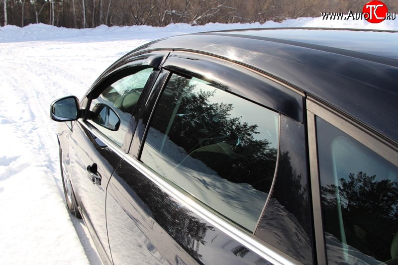 3 479 р. Дефлекторы окон (ветровики) Novline 4 шт. Ford Focus 3 универсал дорестайлинг (2010-2015)  с доставкой в г. Майкоп