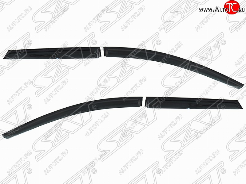 1 399 р. Дефлектора окон SAT (комплект)  Ford Focus  3 (2010-2019) универсал дорестайлинг, универсал рестайлинг  с доставкой в г. Майкоп