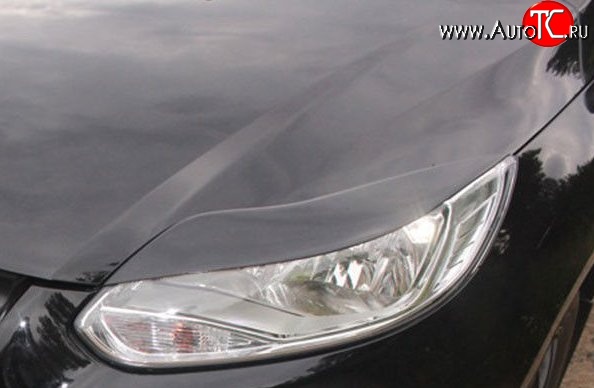 499 р. Реснички на фары M-VRS Ford Focus 3 хэтчбэк дорестайлинг (2010-2015) (Неокрашенные)  с доставкой в г. Майкоп