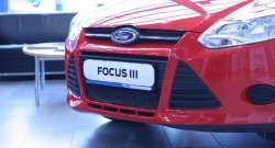 1 839 р. Сетка на бампер Novline Ford Focus 3 универсал дорестайлинг (2010-2015)  с доставкой в г. Майкоп. Увеличить фотографию 3