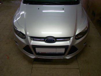 1 149 р. Реснички на фары MV Tuning Ford Focus 3 универсал дорестайлинг (2010-2015) (Неокрашенные)  с доставкой в г. Майкоп. Увеличить фотографию 3