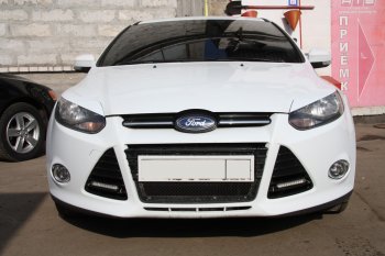 1 149 р. Реснички на фары MV Tuning Ford Focus 3 универсал дорестайлинг (2010-2015) (Неокрашенные)  с доставкой в г. Майкоп. Увеличить фотографию 4