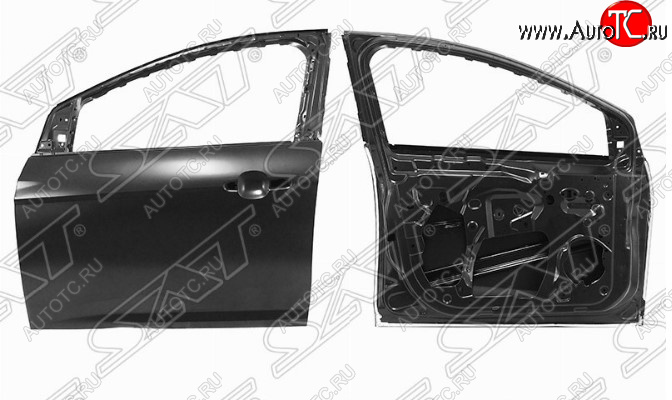 17 399 р. Левая дверь передняя SAT Ford Focus 3 хэтчбэк дорестайлинг (2010-2015) (Неокрашенная)  с доставкой в г. Майкоп