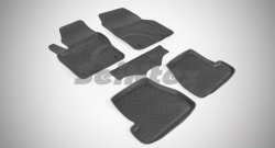 Износостойкие коврики в салон с высоким бортом SeiNtex Premium 4 шт. (резина) Ford Focus  3 (2010-2019) универсал дорестайлинг, хэтчбэк дорестайлинг, седан дорестайлинг, седан рестайлинг, универсал рестайлинг, хэтчбэк рестайлинг