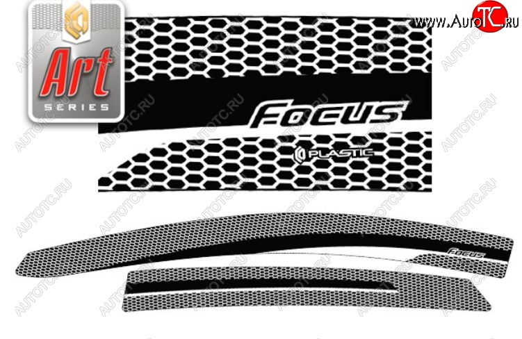 2 159 р. Дефлектора окон CA-Plastic Ford Focus 3 хэтчбэк рестайлинг (2014-2019) (Серия Art черная, Без хром.молдинга) с доставкой в г. Майкоп Увеличить фотографию 1 2 159 р. Дефлектора окон CA-Plastic Ford Focus 3 хэтчбэк рестайлинг (2014-2019) (Серия Art черная, Без хром.молдинга) с доставкой в г. Майкоп