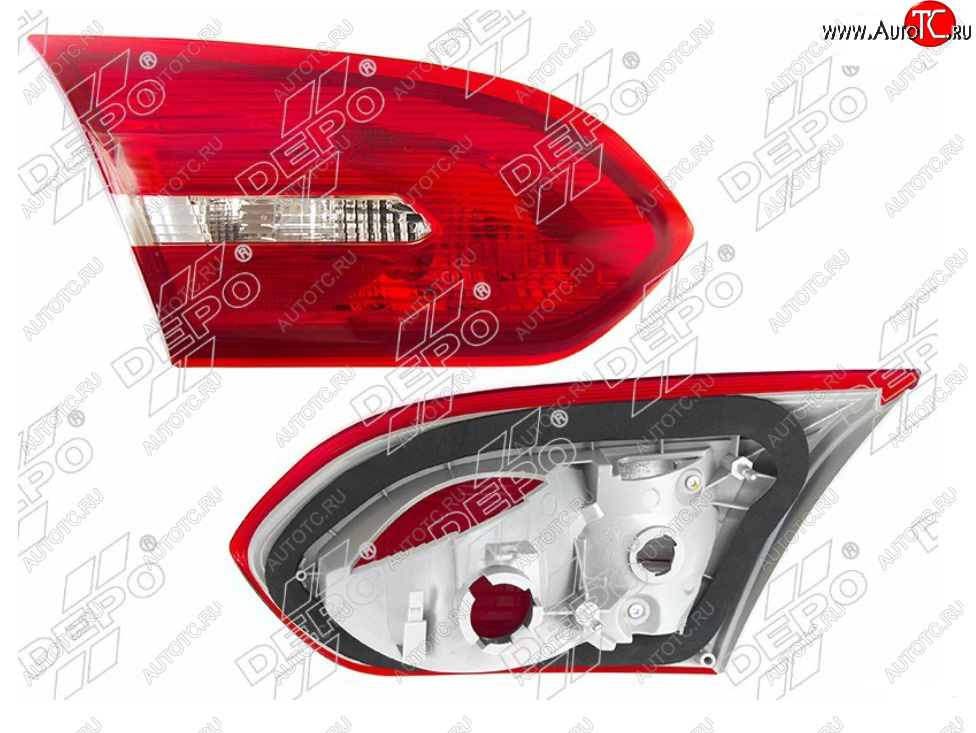 3 699 р. Левый фонарь в крышку багажника DEPO Ford Focus 3 седан рестайлинг (2014-2019)  с доставкой в г. Майкоп