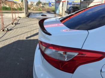2 799 р. Лип спойлер АВТОКРАТ  Ford Focus  3 (2011-2019) седан дорестайлинг, седан рестайлинг (Неокрашенный)  с доставкой в г. Майкоп. Увеличить фотографию 3
