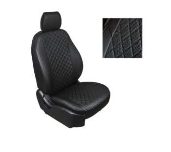 Чехлы Titanium Sport Seintex (экокожа/ромб) Ford Focus 3 хэтчбэк дорестайлинг (2010-2015)