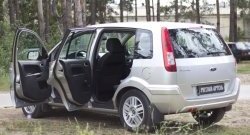 3 399 р. Накладки порогов в дверной проем на RA Ford Fusion 1 хэтчбэк дорестайлинг (2002-2005) (Передние + задние)  с доставкой в г. Майкоп. Увеличить фотографию 2