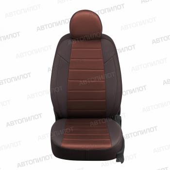 13 649 р. Чехлы сидений (экокожа/алькантара) Автопилот  Ford Fusion  1 (2002-2012) хэтчбэк дорестайлинг,  рестайлинг, хэтчбэк (шоколад)  с доставкой в г. Майкоп. Увеличить фотографию 2
