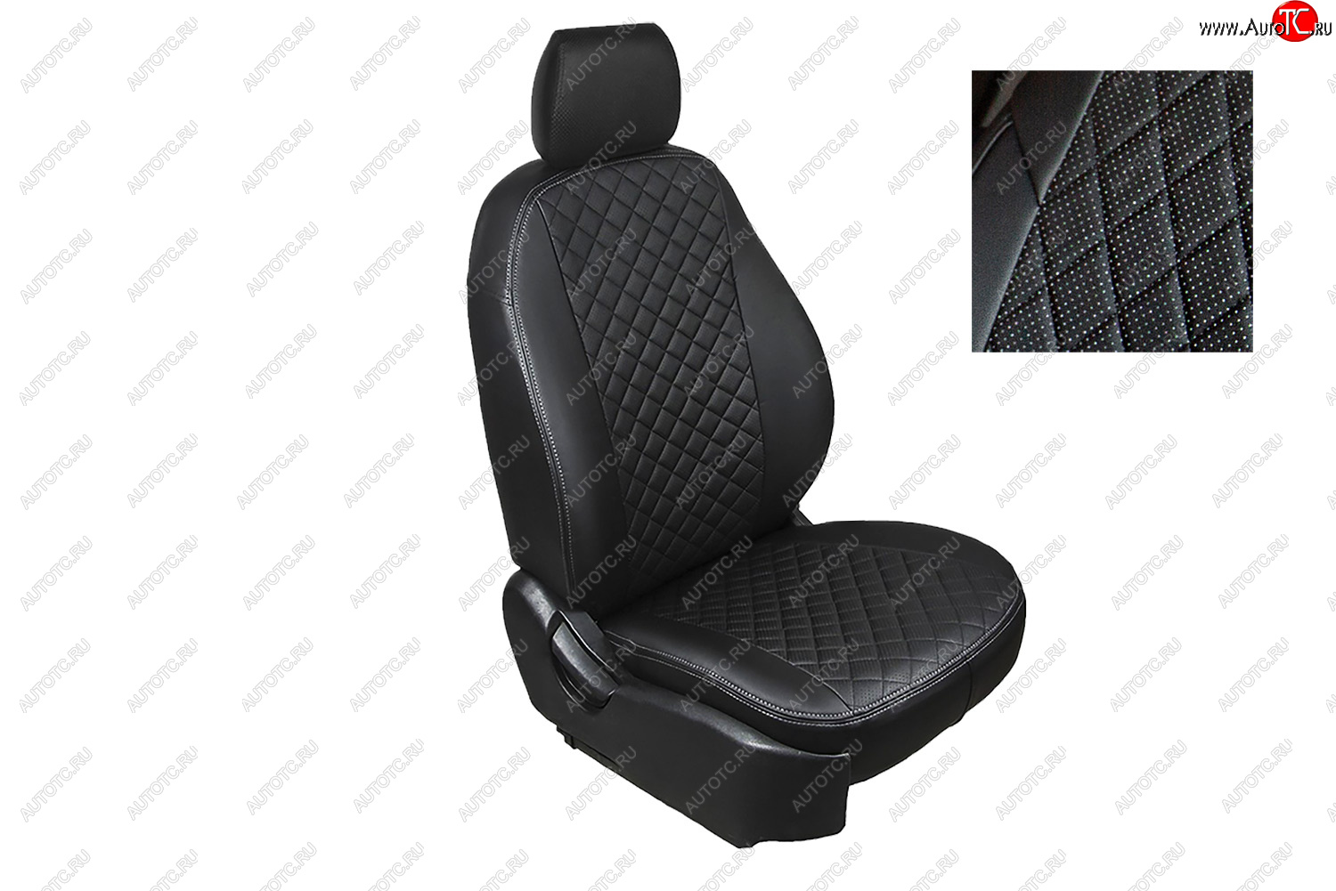 7 549 р. Чехлы для сидений Seintex Ромб Алькантара Ford Fusion 1 хэтчбэк дорестайлинг (2002-2005)  с доставкой в г. Майкоп