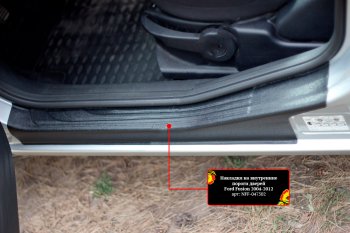 Накладки порогов в дверной проем на RA Ford Fusion 1 хэтчбэк дорестайлинг (2002-2005) (Задние)