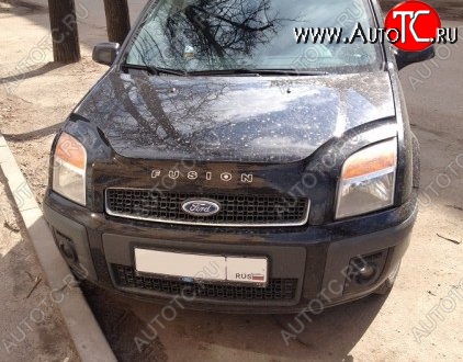 999 р. Дефлектор капота Russtal Ford Fusion 1 хэтчбэк дорестайлинг (2002-2005)  с доставкой в г. Майкоп