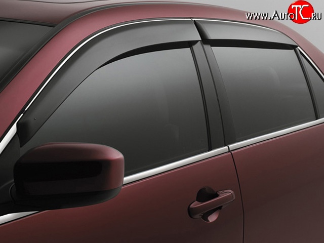 2 069 р. Дефлекторы окон (ветровики) 4 шт. Novline Ford Fusion 1 хэтчбэк дорестайлинг (2002-2005)  с доставкой в г. Майкоп
