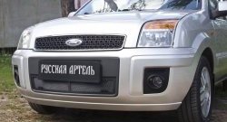 1 899 р. Защитная сетка решетки переднего бампера РА Ford Fusion 1  рестайлинг, хэтчбэк (2005-2012)  с доставкой в г. Майкоп. Увеличить фотографию 3